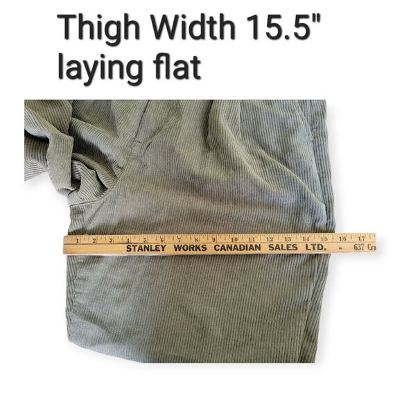 Madewell teal Curvy Corduroy High-Rise Tapered Pants size 12 EUC Fall Perfection - Picture 13 of 16